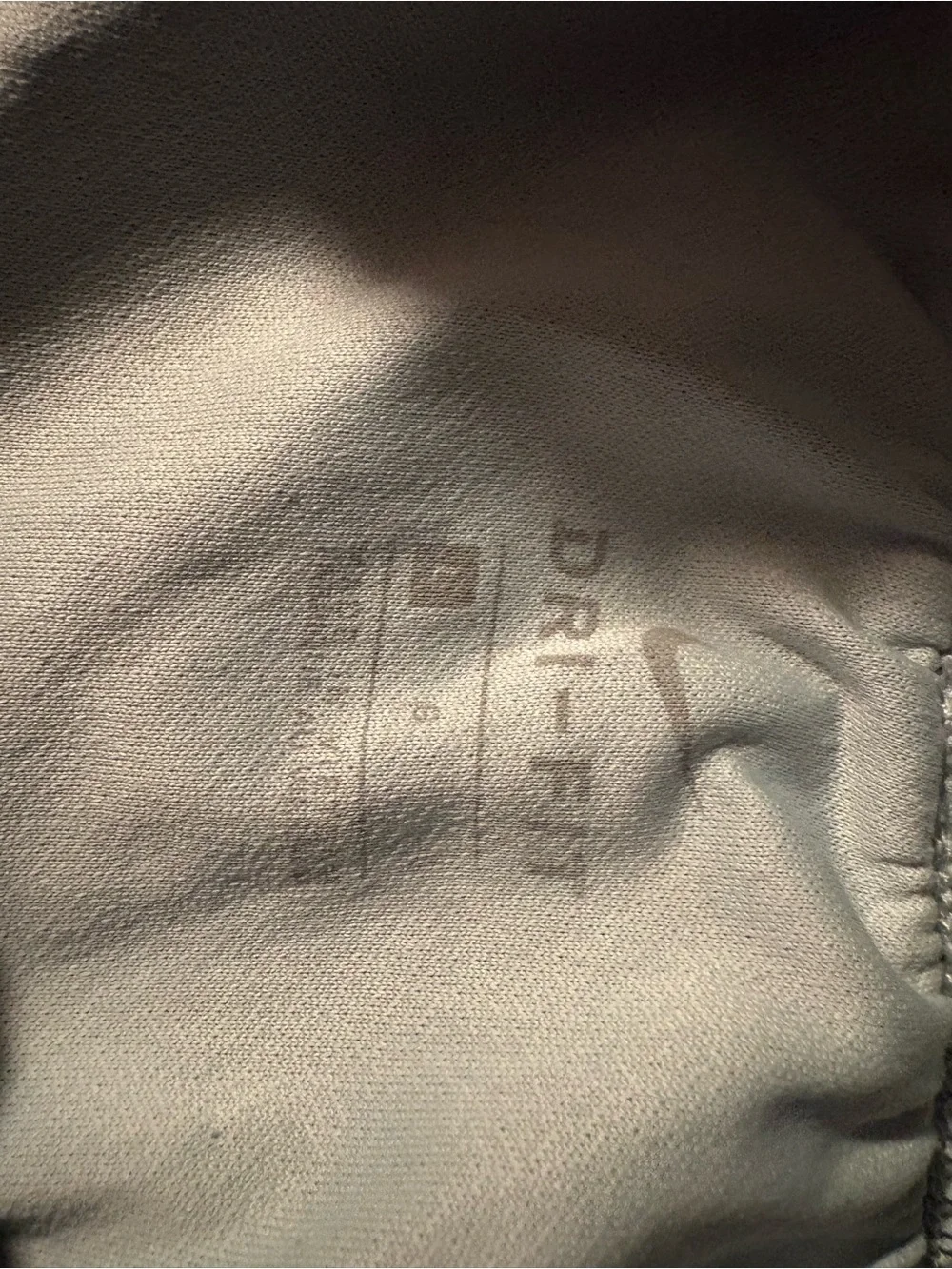 Nike Women’s Light Gray Athletic Shorts with Navy and Pale Pink Trim